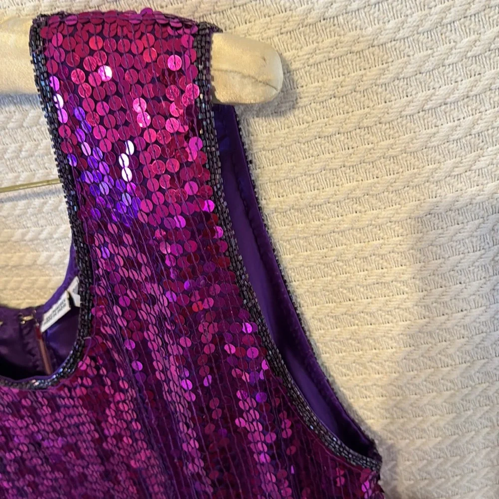 La divina dress purple shimmer sequined dress brand new with tags - Picture 5 of 12